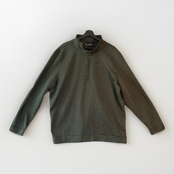 Under Armour Men's Cold Gear Loose Long Sleeve 1/4 Zip Pullover Green, Size 3XL - Picture 1 of 8